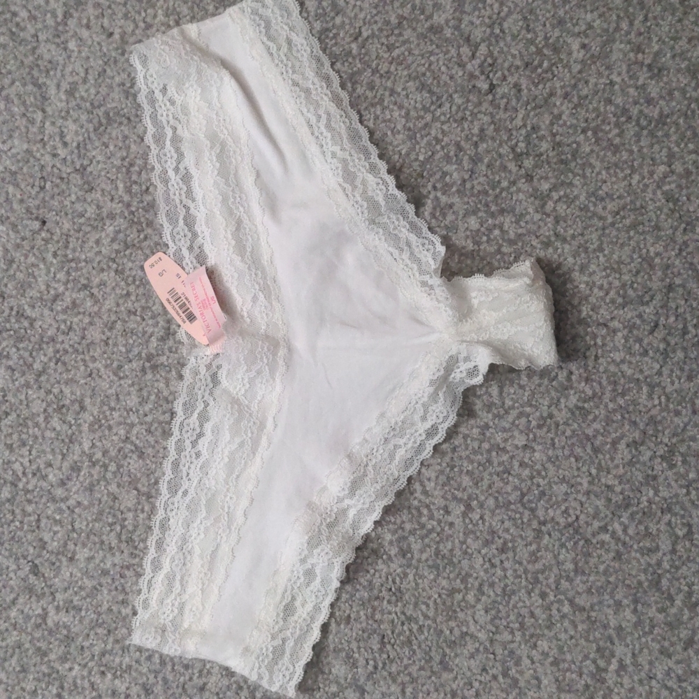 White Victoria's Secret panty